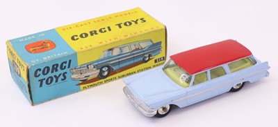 Lot 516 - Corgi Toys, 219 Plymouth Sports Suburban...