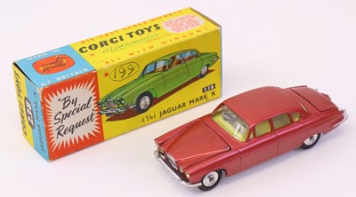 Lot 522 - Corgi Toys No. 238 Jaguar Mark X, comprising a...