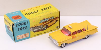 Lot 515 - Corgi Toys No. 221 Chevrolet New York taxi cab...