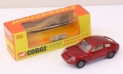 Lot 521 - Corgi Toys, No. 305 Mini Marcos GT850...