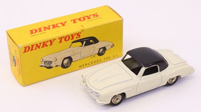 Lot 584 - French Dinky Toys, No.24H Mercedes 190 SL in...