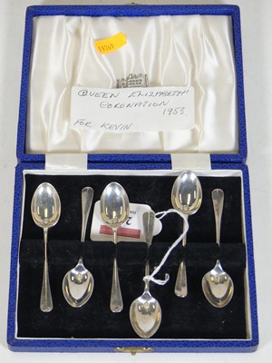 Lot 266 - A cased set of six Queen Elizabeth II silver...
