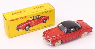 Lot 598 - Dinky Toys French No.24M VW Karmann Ghia Coupe,...