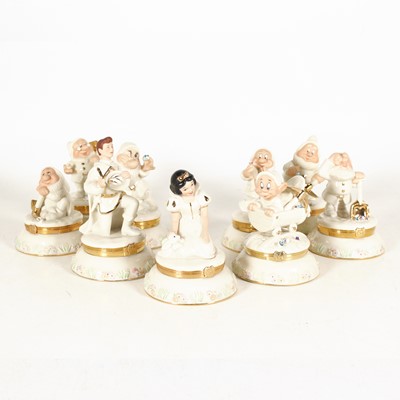 Lot 152 - A collection of Lenox Disney trinket boxes,...