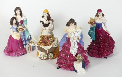 Lot 156 - A group of four Royal Worcester limited...