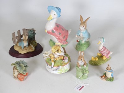 Lot 528 - A collection of Beswick Beatrix Potter figures...