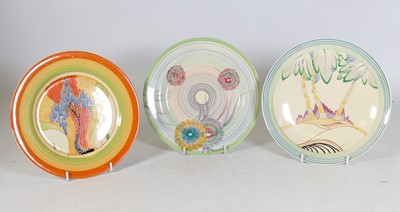 Lot 194 - A Clarice Cliff 'Windbells' pattern plate,...