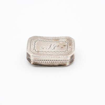 Lot 251 - A George III silver vinaigrette, of...