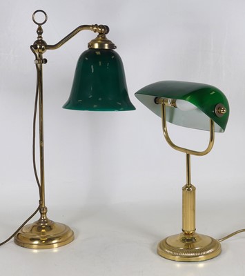 Lot 17 - A reproduction Edwardian style table lamp, the...