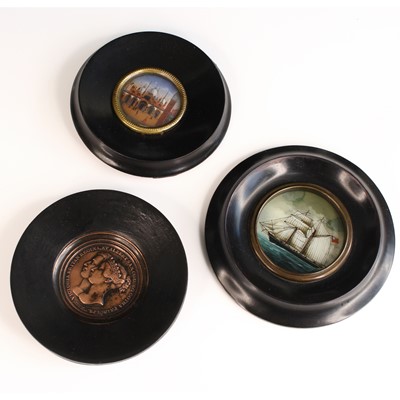 Lot 500 - Three circular art roundels, comprising a...