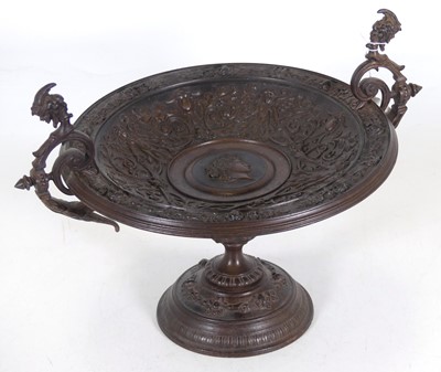 Lot 30 - A 19th centurry neo-classical bronze tazza,...