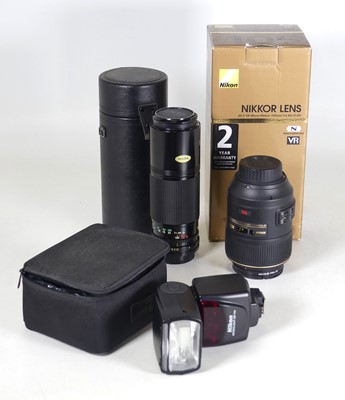 Lot 518 - A NIKKOR lens, model AF-S VR Micro-Nikkor...