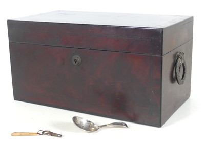 Lot 31 - A Victorian mahogany and ebony strung tea...