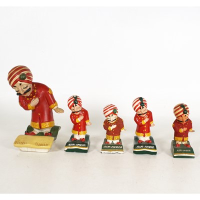 Lot 34 - A group of five 1960's Air India 'Maharaja'...