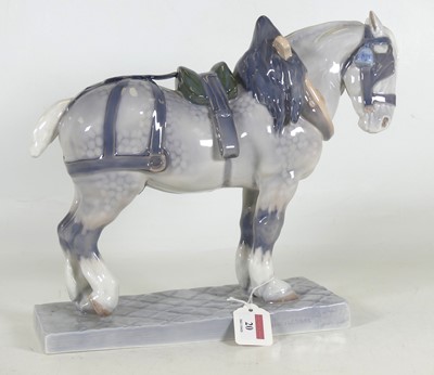 Lot 20 - A Royal Copenhagen figure 'Percheron Horse',...