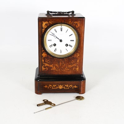 Lot 41 - A 19th century French rosewood and marquetry...