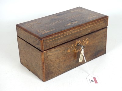 Lot 44 - A 19th century rosewood and marquetry inlaid...
