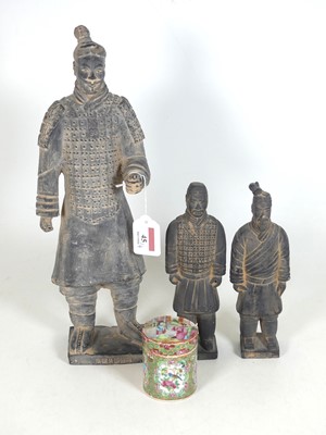 Lot 45 - A reproduction figure of a Chinese terracotta...