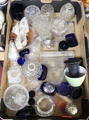 Lot 50 - A collection of glass, to include sugar...