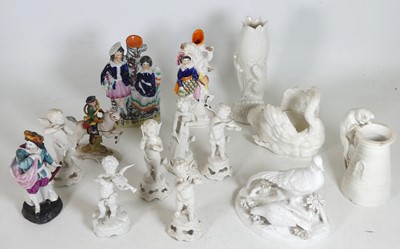 Lot 55 - A collection of ceramics, to include a 19th...