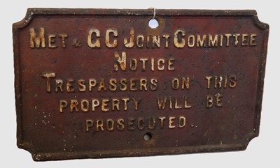 Lot 1003 - Metropolitan and Great Central Joint Railway...