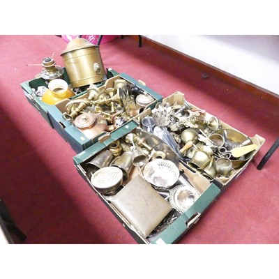 Lot 67 - A large collection of metalware, to include a...