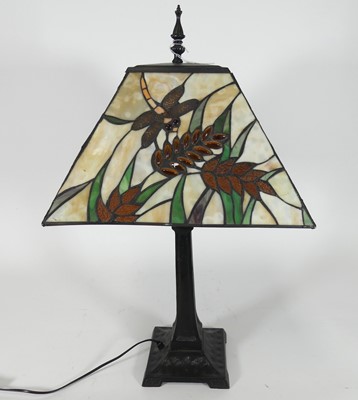 Lot 91 - A contemporary Tiffany style table lamp,...