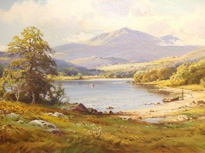 Lot 1017 - W. McGregor - A View of Snowden, oil on canvas,...