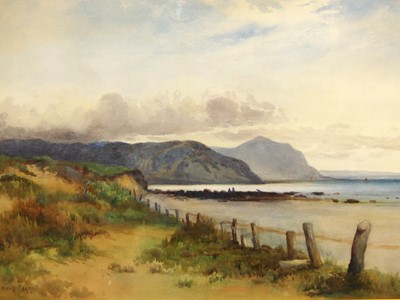 Lot 1024 - Maud Salmon (1872-1964) - Coastal scene,...