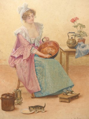 Lot 1037 - Pierre Outin (1840-1899) - Le Reflet,...