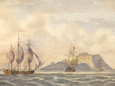 Lot 1042 - 19th century English school - Man O'War ships...