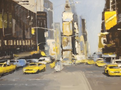 Lot 1079 - Dennis Nash (b.1947) - Off for coffee, oil;...