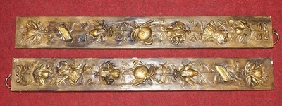Lot 174 - A pair of moulded gilt composition wall...
