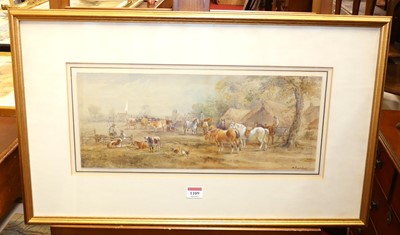 Lot 1109 - Henry Earp Senior (1831-1914) - Farmyard scene...