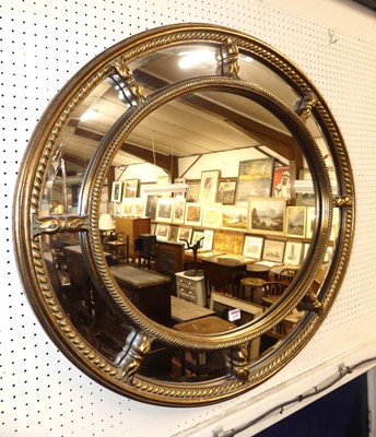 Lot 1130 - A reproduction gilt composition framed oval...