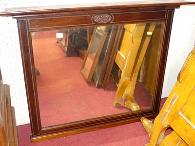 Lot 1146 - An Edwardian mahogany and chequer strung...
