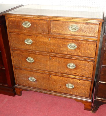Lot 1152 - A 19th century provincial oak and mahogany...