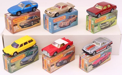 Lot 784 - Matchbox Superfast 75 series group of six to...