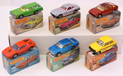 Lot 785 - Matchbox Superfast 75 series group of six to...