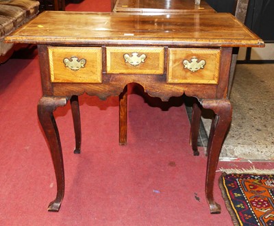 Lot 1171 - A circa 1800 provincial mahogany and chequer...