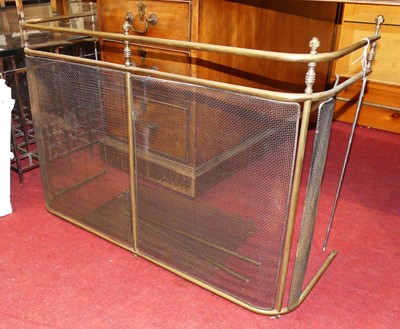 Lot 1190 - An early 20th century tubular brass and mesh...