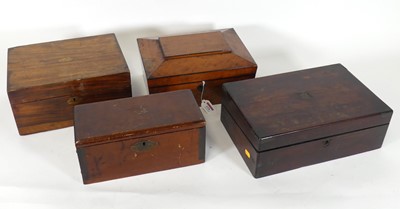 Lot 119 - A Victorian satinwood lady's workbox, of...