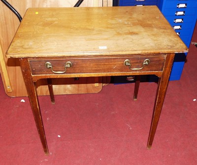 Lot 1204 - An early 19th century mahogany single drawer...