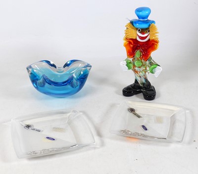 Lot 172 - A Murano glass figure of a clown, h.21cm,...