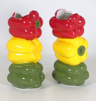 Lot 159 - A pair of contemporary porcelain vases,...
