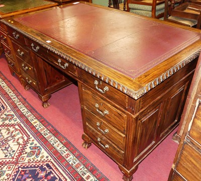 Lot 1240 - A simulated rosewood and gilt-tooled rouge...
