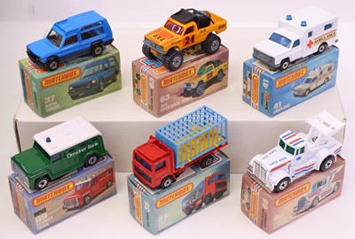 Lot 789 - Matchbox Superfast 75 series group of six to...