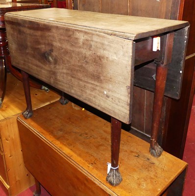 Lot 1255 - Two early 19th century drop-leaf dining tables