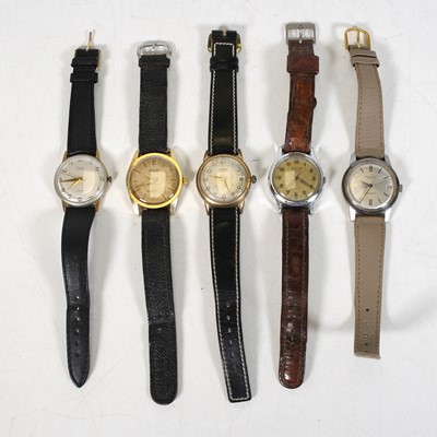 Lot 379 - A gentleman's Technos Automatic gold plated...