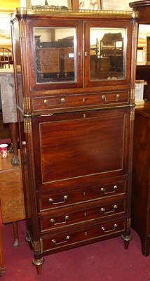 Lot 1258 - A 19th century French mahogany and brass...